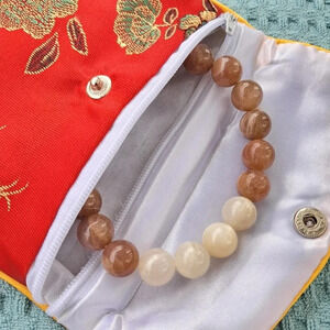 Natural Multi-Color Moonstone Beaded Stretch Bracelet (145.50 ctw)